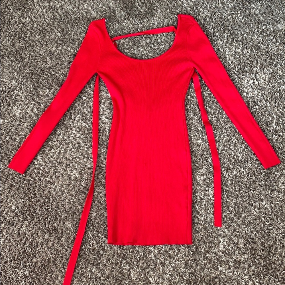 Red right fashion nova dress